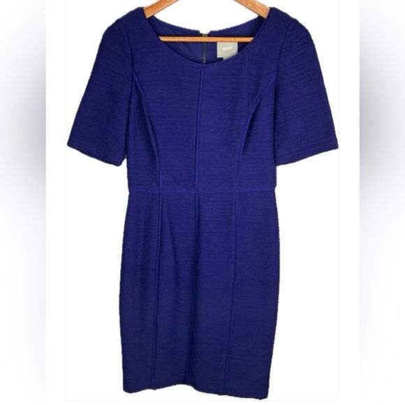 ANTHROPOLOGIE MAEVE Short Sleeve Sheath Dress 10 - Picture 2 of 9